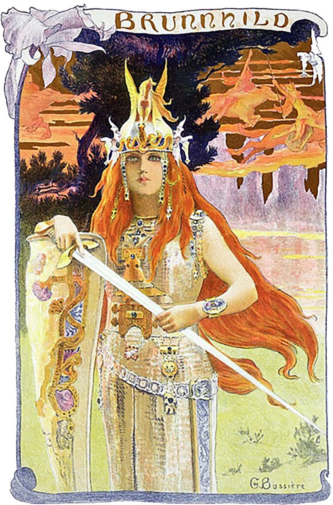 Ein Gemälde von Brunhild,  Gaston Bussière 1897