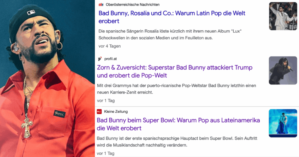 Bad Bunny und das "Phänomen" im deutschsprachigen Kulturjournalismus. (c) REUTERS/Mario Anzuoni