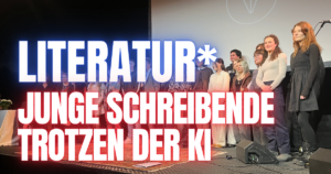 Blogheader Junge Schreibende trotzen der KI (c) Selina Teichmann